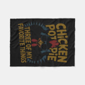 Chicken T E Farm Humor Funny Chicken Laugh Moment Fleecedecke (Vorderseite (Horizontal))