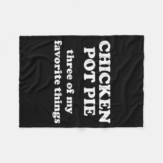 Chicken T E Three Of My Favorite Things Funny Chri Fleecedecke (Vorderseite (Horizontal))
