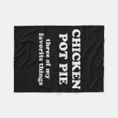 Chicken T E Three Of My Favorite Things Funny T E Fleecedecke (Vorderseite (Horizontal))