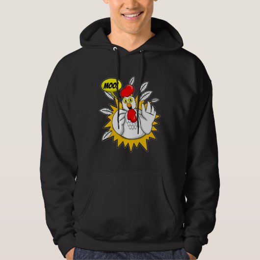 Chicken T Moo Chicken Hoodie (Vorderseite)