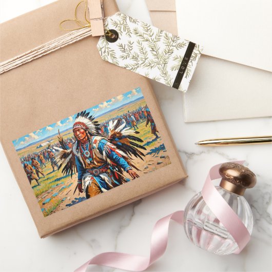 CHICKEN TANCE RECHTECKIGER AUFKLEBER (Schenken)