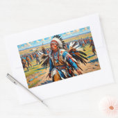 CHICKEN TANCE RECHTECKIGER AUFKLEBER (Umschlag)