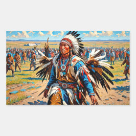 CHICKEN TANCE RECHTECKIGER AUFKLEBER