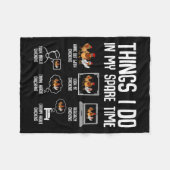 Chicken Things I Do In My Spare Time Women Men Kid Fleecedecke (Vorderseite (Horizontal))
