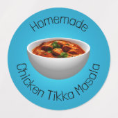 Chicken Tikka Masala Etiketten (Design 1)