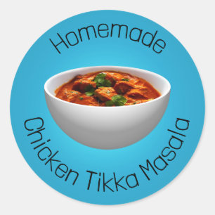 Chicken Tikka Masala Runder Aufkleber