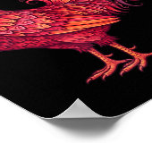 Chicken Valentines Day Heart For Farmers Cute Chic Poster (Ecke)