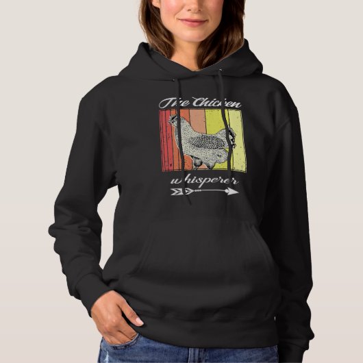 Chicken Whisperer Distressed Poultry Hoodie (Vorderseite)