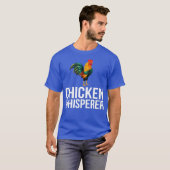 Chicken Whisperer Funny Rooster Bauer T-Shirt (Vorne ganz)