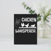Chicken Whisperer Hen Bauer Postkarte (Stehend Vorderseite)