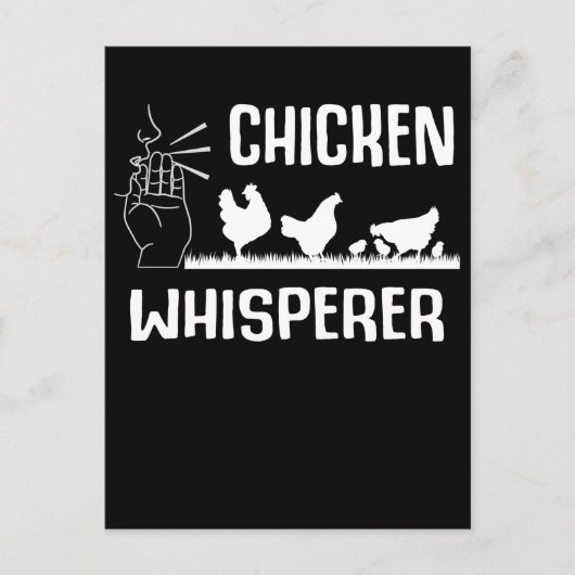 Chicken Whisperer Hen Bauer Postkarte (Vorderseite)