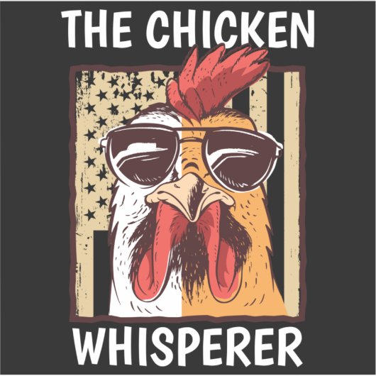 Chicken Whisperer Hühner Bauer Funny Bauer Aufkleber (Vorderseite)