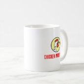Chicken Whisperer Hühner Cartoon Kaffeetasse (VorderseiteRechts)