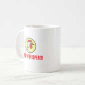 Chicken Whisperer Hühner Cartoon Kaffeetasse (Vorderseite Links)