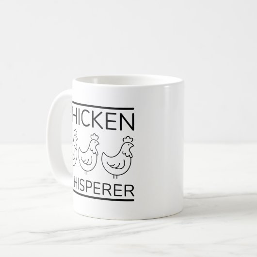 Chicken Whisperer Kaffeetasse (Vorderseite Links)