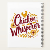 Chicken Whisperer Rustikaler Bauernhof Kerngebiet Planer (Rückseite)