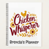 Chicken Whisperer Rustikaler Bauernhof Kerngebiet Planer (Vorderseite)