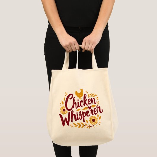 Chicken Whisperer Rustikaler Bauernhof Kerngebiet Tragetasche (Vorderseite (Produkt))