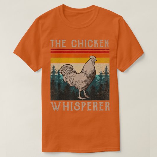 Chicken Whisperer Shirt Vintag Retro Hühnerfarm (Design vorne)