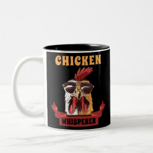Chicken Whisperer T Shirt Funny Chicken Lover Farm Zweifarbige Tasse