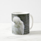 Chicken White Silkie Foto Kaffeetasse (VorderseiteRechts)
