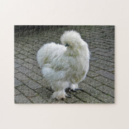 Chicken White Silkie Photo Puzzle