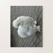 Chicken White Silkie Photo Puzzle (Vertikal)