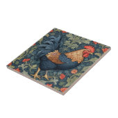 Chicken William Morris Stil Direkt gegenüber Roost Fliese (Seite)