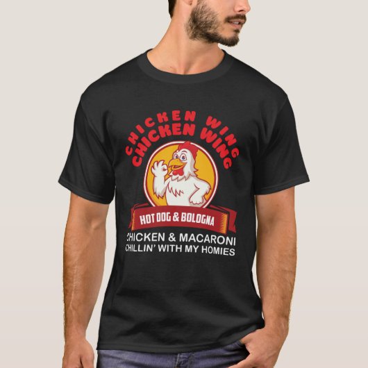 Chicken Wing Chicken Wing Hotdog and Bologna Insta T-Shirt (Vorderseite)