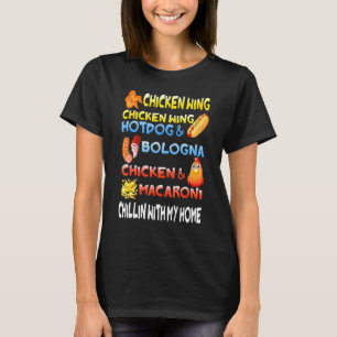 Chicken Wing Chicken Wing Hotdog und Bologna Kinde T-Shirt