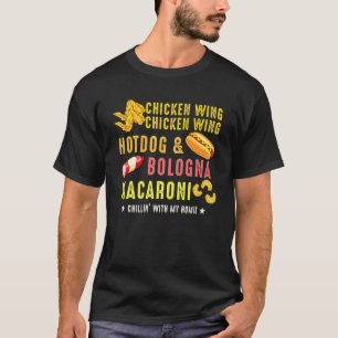 Chicken Wing Chicken Wing Hotdog Und Bologna Kinde T-Shirt