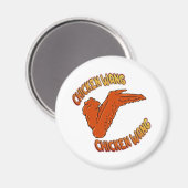 Chicken Wing Circle Magnet (Vorderseite/Rückseite)