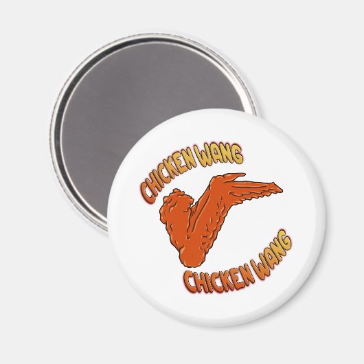 Chicken Wing Circle Magnet (Vorderseite/Rückseite)