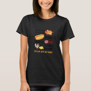 Chicken Wing Hot & Bologna Song Lyric Homie Bauer T-Shirt