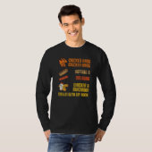 Chicken Wing Hotdog Bologna Chicken Macaroni Food T-Shirt (Vorne ganz)