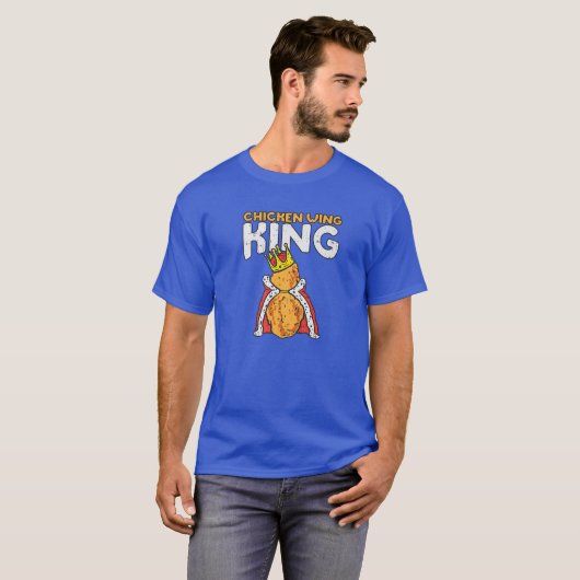 Chicken Wing King I Funny Fricken Chicken Nugget F T-Shirt (Vorne ganz)