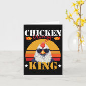 Chicken Wing King Retro Byrbeque Buffalo Bb Karte (Gelbe Blume)