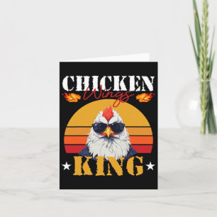 Chicken Wing King Retro Byrbeque Buffalo Bb Karte