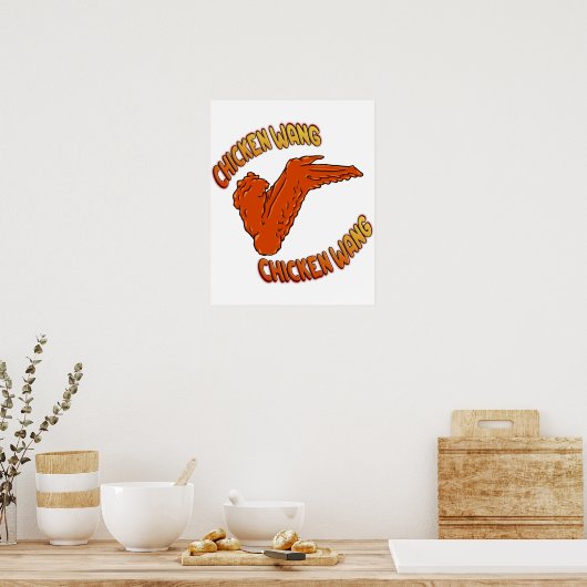 Chicken Wing Poster (Küche)