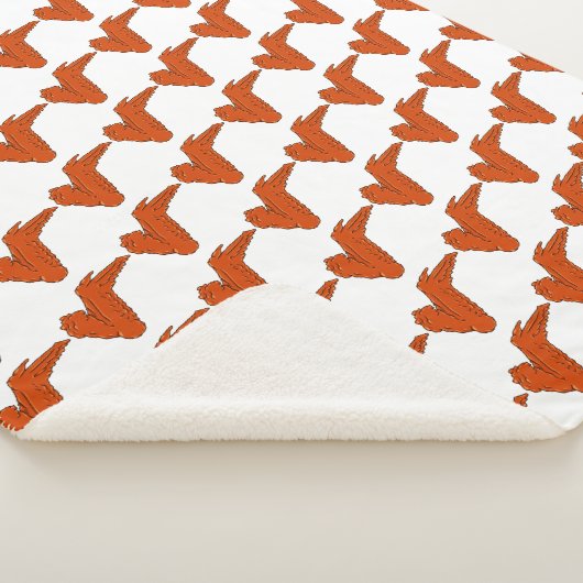 Chicken Wing Sherpa Blanket Sherpadecke (3/4)
