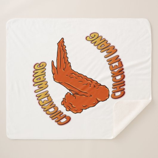Chicken Wing Sherpa Blanket Sherpadecke (Vorderseite (Horizontal))