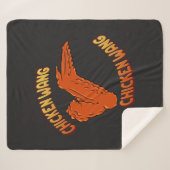 Chicken Wing Sherpa Blanket Sherpadecke (Vorderseite (Horizontal))