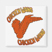 Chicken Wing Square Magnet (Vorne)