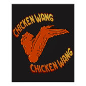 Chicken Wing Zazzle Glossle Poster (Vorderseite)
