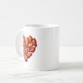 Chicken Wings Are My Valentine Heart Funny Valenti Kaffeetasse (Vorderseite Links)