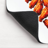 Chicken Wings Are My Valentine Heart Funny Valenti Mousepad (Ecke)