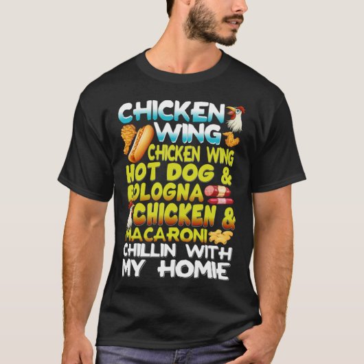 Chicken Wings Chicken Wings Hot Dog & Bologna Chic T-Shirt (Vorderseite)