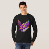 Chicken Wings Synthwave 80s Retrowave Aesthetic T-Shirt (Vorne ganz)