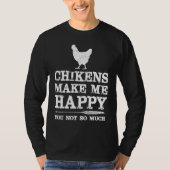 Chicken  with Sayings Chicken Mom T-Shirt (Vorderseite)