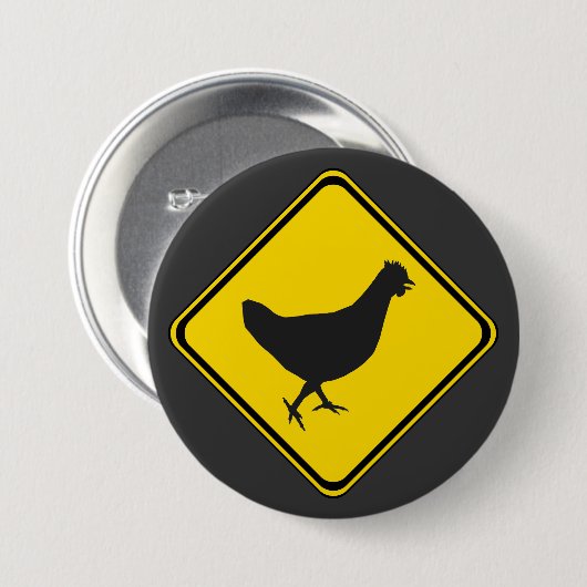 Chicken Xing! Button (Vorne & Hinten)
